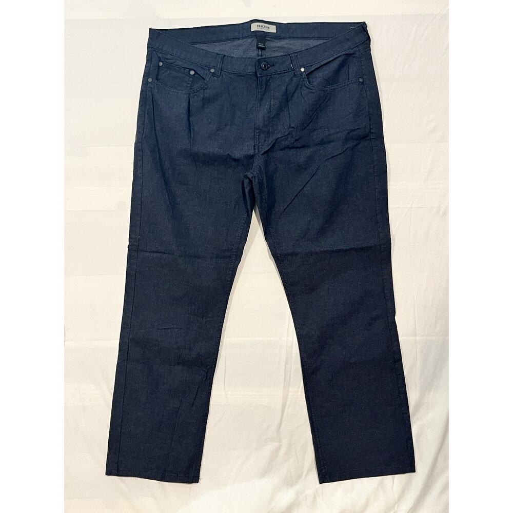 Kenneth Cole Reaction Jeans Mens 36x30 Dark Wash Stretch
